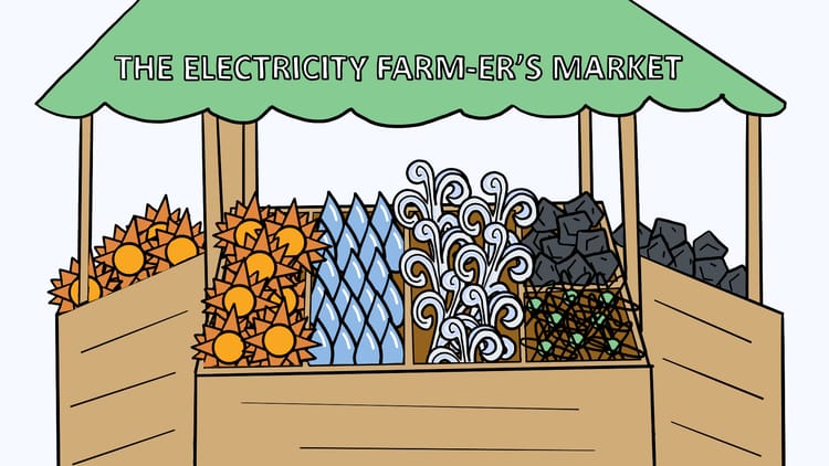 The electricity farmers market