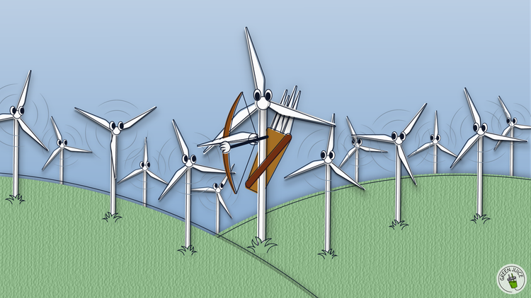 Tilting at wind turbines