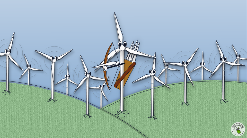 Tilting at wind turbines